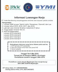 Lowongan kerja terbaru untuk lulusan smp sma k wilayah. Info Loker Bkk Smk Korpri Smk Korpri Majalengka Facebook