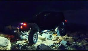 Lux Led Rock Lights Installed On Jeep Wrangler Jk Led Rock Light Monster Trucks Offroad Lighting
