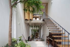 These narrow facade house ideas use vertical planting, beautiful home screening, window shutters and exterior cladding that are sure to inspire. Oddo Architects Designs Three Generation Family Home On Long Narrow Site To Preserve Traditional Lifestyle De51gn