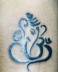 Black Ink Simple Ganesha Tattoo Ganesh Tattoo Ganesha Tattoo Elephant Tattoos