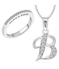 To explore more similar hd image on pngitem. Vighnaharta Half Round I Love You Ring With Initial B Alphabet Pendant Rhodium Plated Jewellery Combo Set Buy Vighnaharta Half Round I Love You Ring With Initial B Alphabet Pendant Rhodium Plated