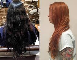 How To Jet Black To Copper Using Olaplex Black To Blonde Hair Hair Color Hair