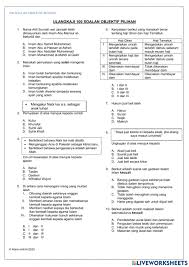 90 Soalan Objektif Pendidikan Islam K1 Worksheet