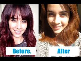 From Red To Caramel Blonde With Colorfix No Bleach Caramel Blonde Red To Blonde Burgundy Red Hair