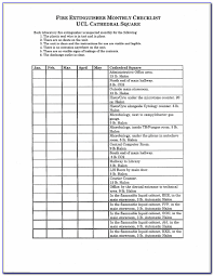 A fire extinguisher inspection is a way to check your fire extinguishers to make sure that, should you need them, they'll do their job. Monthly Fire Extinguisher Inspection Form Template Vincegray2014