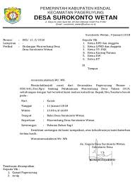 Doc panitia pemilihan ketua rw 10 dulur farhan academia edu. Format Surat Undangan Bpd Guru Paud
