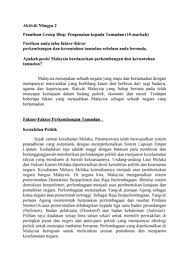 Faktor tersebut dapat dikelompokkan menjadi dua yaitu faktor luar (eksternal) dan faktor dalam (internal). Aktiviti Minggu 2 Group Blog Studocu