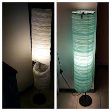 Ikea Hack From Torn Paper Floor Lamp To Beach House Style Lamp Simply Wrap Fabric Around And Handsew It To Th Ikea Floor Lamp Diy Floor Lamp Paper Floor Lamp