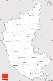 If you like this karnataka, india simple map, please don't keep it to yourself. Silver Style Simple Map Of Karnataka Cropped Outside Map Silver Fashion Map Outline
