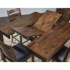 Vintage oak drop leaf table dining kitchen. A America Mason 36 54 Square Gather Height Dining Table With 18 Butterfly Leaf Walmart Com Walmart Com