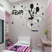 My painting of mickey mouse on my little brother's bedroom wall. Disney Mickey Mouse 60cm H X 48cm W And 55cm L Name By Jrdecal 16 99 Wall Paint Designs Wall Paintings Designs Easy Wall Painting