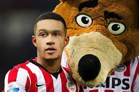 Memphis Depay With Proxy Psv Mascotte Met Afbeeldingen Kampioenen Voetballers