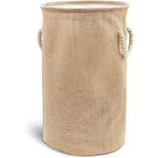 Wire laundry basket cheap laundry baskets cheap baskets wood rounds wood planks wood tub bath window linen baskets basket quilt. Juvale Large Collapsible Woven Jute Fabric Round Laundry Hamper Tall Drawstring Blanket Storage Basket With Lid Handle Brown 13 4 X22 Target