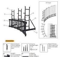 Off-ground Curved LED Screen Ground Support