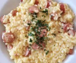 Risotto Safran Jambon Ou Knaki Recette Risotto Poireaux Pates De Riz Recette