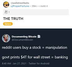 At 25k bitcoin will have almost the same market cap that apple did when he waived the white flag and bought his first tech company. The Only Way To Mention Bitcoin On Wsb Satoshistreetbets