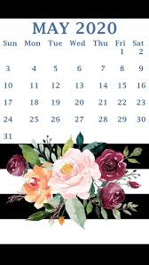 Iphone May 2020 Calendar Wallpaper Calendar Wallpaper Calendar Floral Wallpaper