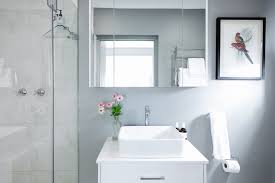 It's a crisp way of keeping things neutral but tying it all together. —lauren behfarin, lauren behfarin design. 23 Ideas For Beautiful Gray Bathrooms