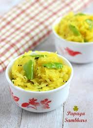 Papaya Sambharo Recipe Gujarati Kacha Papaya Sambharo Werecipes Recipe Papaya Recipes Recipes Organic Cooking