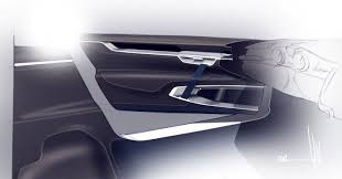 Volvo Concept Coupe Interior Door Panel Design Sketch Interior Design Skizzen Design Motive