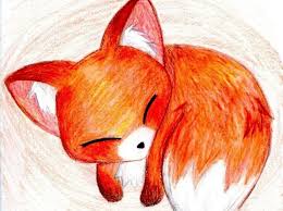 Draw A Cute Anime Fox Girl Arctic Step Baby Animal Drawings Cute Fox Drawing Cute Animal Drawings
