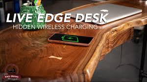 The triton woodrack system was easy to install and very helpful in organizing my shop. Live Edge Desk With Hidden Wireless Charging For Pryor Baird From The Voice Youtube