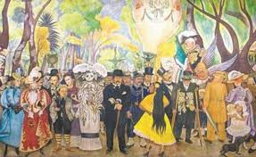 Mural Sueño De Una Tarde Dominical En La Alameda Central Personajes Pin On Historia Del Arte Americano