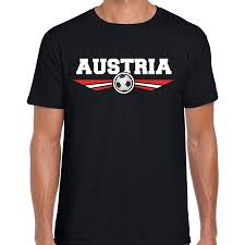Oostenrijk doet na 2008 en 2016 voor de derde keer mee aan het ek. Oostenrijk Austria Landen Voetbal Shirt Met Wapen In De Kleuren Van De Oostenrijkse Vlag Zwart Voor Heren Fun En Feest