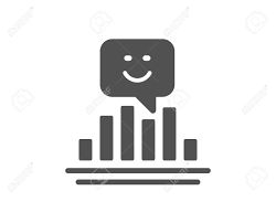 Smile Chart Icon Positive Feedback Rating Sign Customer Satisfaction