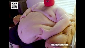 Bearhemoth Huge Belly Jiggle plus Slow Motion - Giant six foot four, 702+  pound Superchub!