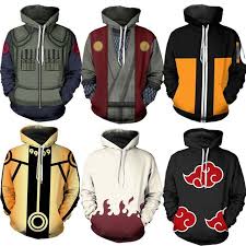 Hokage Uzumaki Naruto Sudadera con capucha Cosplay 3D estilo de ...