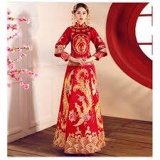 Where to buy cheongsam in singapore. Pre Order Muslimah Phoenix Chinese Gold Red Long Sleeve Cheongsam Wedding Dress Gown Rbmwd0158 Women S Fashion Clothes Dresses On Carousell
