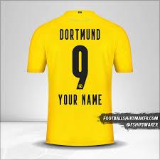 The borussia dortmund first team have worn the new 2020/21 home jersey for the first time. Create Borussia Dortmund 2020 21 Custom Jersey With Your Name