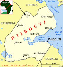It includes country boundaries, major cities, major mountains in shaded relief, ocean depth in blue color gradient, along with many other features. Djibouti Map Djibouti