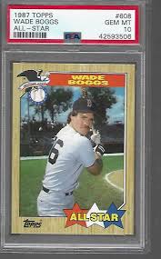 Wade boggs makes more sense if you think of him as a misunderstood artist. Auction Prices Realized Baseball Cards 1987 Topps Wade Boggs All Star
