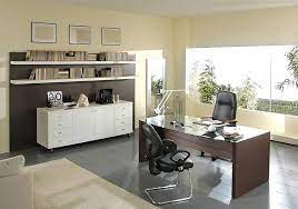 Home Office Ideas Special For Men And Women Modern Home Office Ideas Grey Ceramic Tile Floor Modern Home Office Decor Home Office Design Office Interior Design