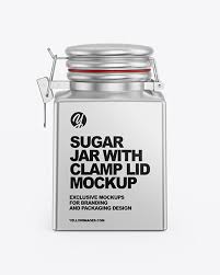 Download Metallic Sugar Jar Mockup In Jar Mockups On Yellow Images Object Mockups PSD Mockup Templates