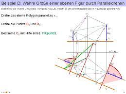 Beispiel Wahre Gre Einer Ebenen Figur Durch Paralleldrehen