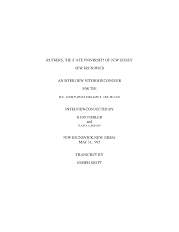 John Conover, Rutgers College Class of 1949