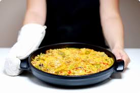 Paella Valenciana De Pollo Con Thermomix Paella Arroz Con Pollo Thermomix Paellas Receta