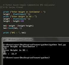 Bmi is used differently for children. Tutorial To Make A Simple Bmi Calculator Using Python
