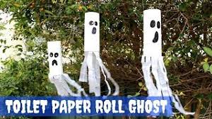 Browse this list, from outdoor porch ideas to ways to upgrade your mantel, window, and 78 diy halloween decoration ideas that are a mix of scary, cute, and everything in between. Toilet Paper Roll Ghost Halloween Crafts Youtube