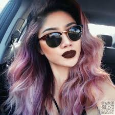 Dark Roots With Warm Shades Pink Hair Dye Purple Hair Hair Styles