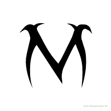 Letter m tattoo (virgo) designs. Letter M Tribal Tattoo