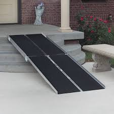 Quite frequently it is necessary to transport a set of portable ramps to allow my wheelchair to get into homes and shops. Multifold Wheelchair Ramps 5 12 Ft Long X 30 W On Sale