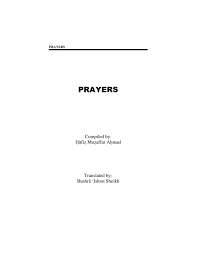 Maybe you would like to learn more about one of these? Prayers Ahmadiyya Muslim Community