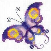 A color printer works best for this, so you can easily select colors. Riolis Amethyst Butterfly Cross Stitch Kit 123stitch