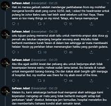 Maybe you would like to learn more about one of these? Benci Ayah Sendiri Sebab Oku Lepas Dah Tiada Baru Tahu 1 Rahsia Mengejutkan Kisah Dunia