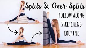 Stretches For Splits And Oversplits Splits Stretches Flexibility Dance Dance Stretches