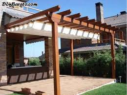 The heaters and the glisse and skate windbreak glass doors. Pergomadera Pergolas Y Porches 455 Pergola Backyard Pergola Pergola Plans